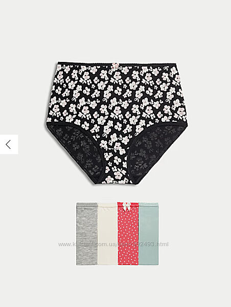 Набір жіночих трусиків 5 штук marks&spencer модель full briefs