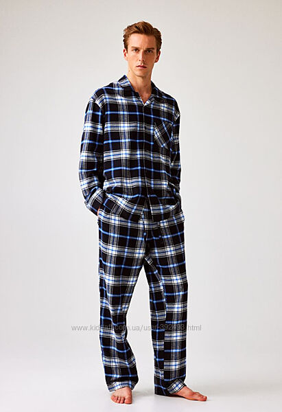 Пижама мужская фланелевая h&m  xl