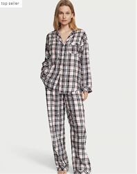 Піжама жіноча victoria&acutes secret flannel long pajama set