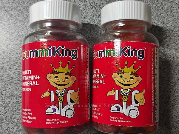  GummiKing Мультивитамины и минералы для детей 60  шт