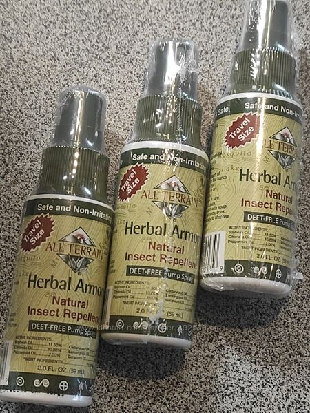 All Terrain, Kids Herbal Armor, натуральный спрей от насекомых, 59 мл