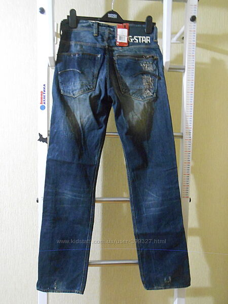 Джинси прямі чоловічі G-Star RAW 3301 р. W30/L34. Нові