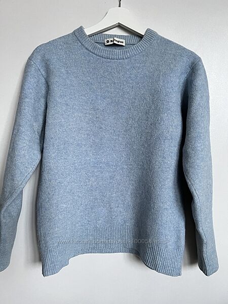 Базовий блакитний вовняний светр burlington s