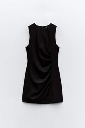 Коротка сукня зі зборками zara
