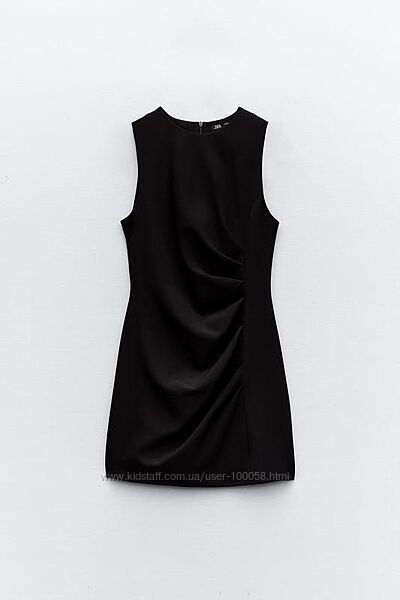 Коротка сукня зі зборками zara