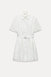 Коротка сукня zw collection із прорізною вишивкою