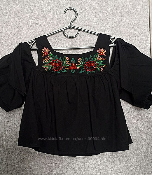 Zara блузка з вишивкою р м
