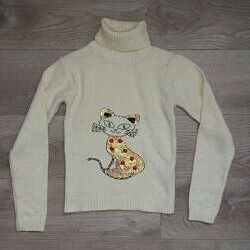 Теплий светр з котиком  Турція