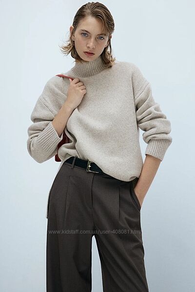 Светер жіночій Н&M S , M сіро- бежевий