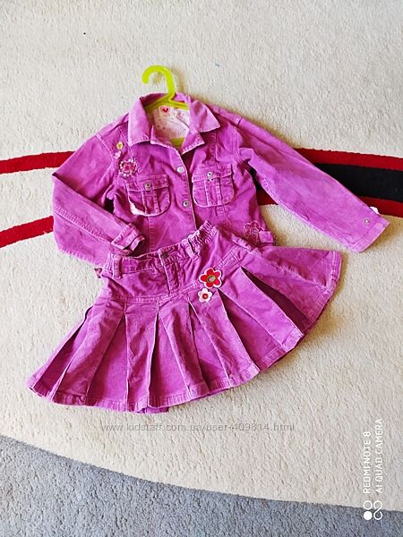 Яскравий костюм ESPRIT дівчинці 5-6 рр. Куртка, спідничка. Оригінал.