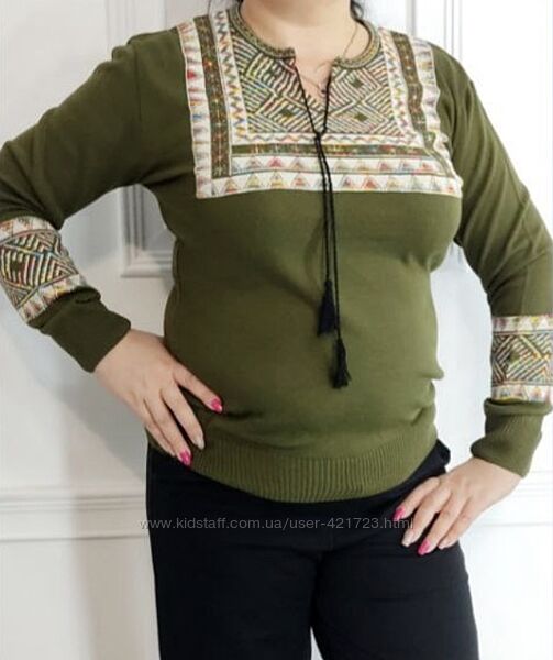 Розпродаж Джемпер вишиванка Мережево 42-48 р. , Туреччина