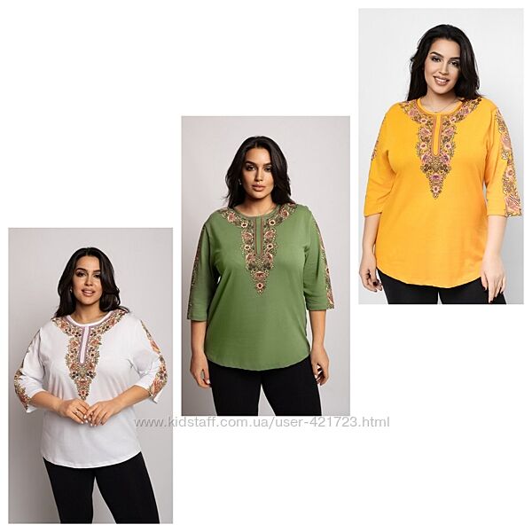 Туніка блуза футболка  бавовна принт Туреччина