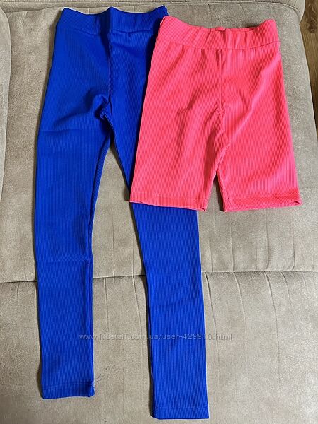 Велосипедки, лосини в рубчик