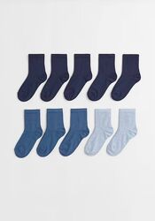 Носки синие, серые, черные GEORGE, H&M