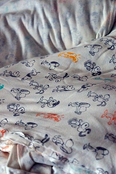 Ткань Хлопковая рибана Snoopy