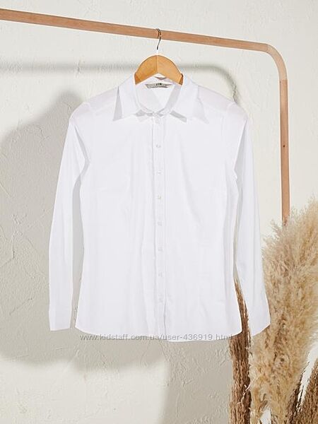 белая женская рубашка LC Waikiki  Лс Вайкики