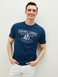 синяя мужская футболка LC Waikiki/ЛС Вайкики Sailor&acutes Choice. Турция