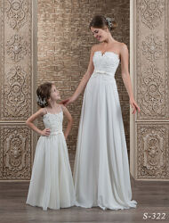 Белое нарядное платье для росписи, венчания 