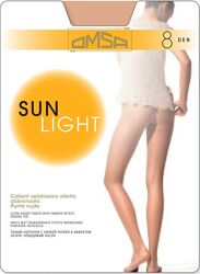 Очень тонкие женские колготки Omsa Sun Light 8 den