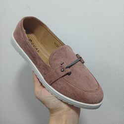 Жіночі мокасини пудра Moki