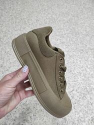 Кеди хакі на високій підошві