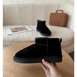 Угги міні натуральні низька підошва 