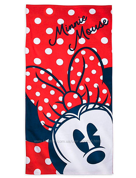 оригинал Disney полотенце пляжное Minnie Mouse Минимаус Дисней