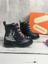 Черевики демісезонні дитячі для дівчинки Weestep Темно-синій 770