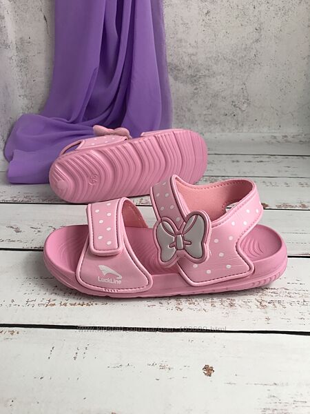 Сандалі босоніжки дитячі на дівчинку EVA Luck Line 35р - 22 см Рожевий 359