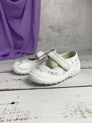 Текстильні дитячі капці для дівчинки Waldi 21р - 13.1 см Білий 051