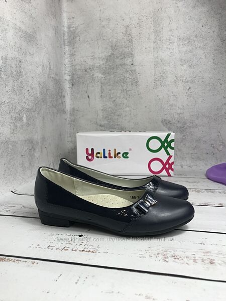 Класичні шкільні туфлі-лодочки на дівчинку YALIKE 33-38р.