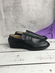 Туфлі мокасини дитячі для хлопчиків Шалунішка Чорний 962