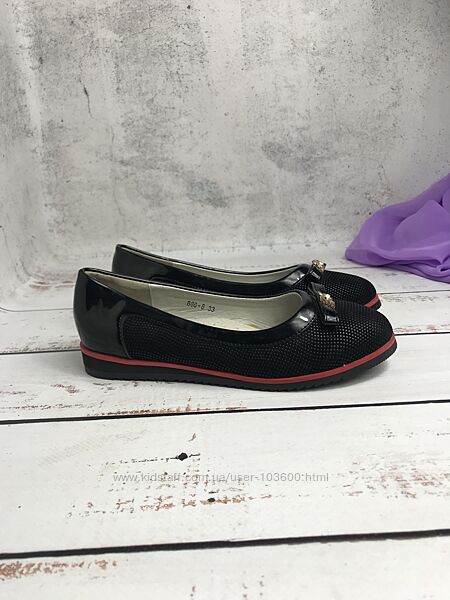 Туфлі для дівчинки Yalike 33р -21.5 см Чорні 804