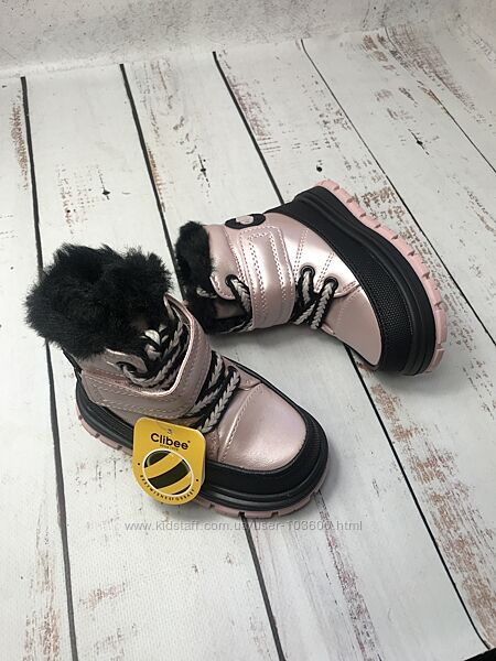 Черевики дитячі на дівчинку Clibee Світло-рожевий 1019