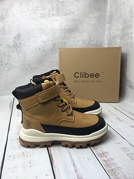 Дитячі зимові черевики для хлопчиків Clibee Коричневий 1025