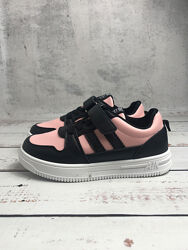 Черевики демісезонні дитячі для дівчинки Xifa Рожево-чорний 1097