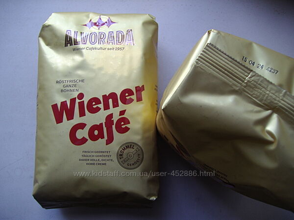 Кофе в зернах Alvorada Wiener Австрия 1 кг. Арабика 80, Робуста 20
