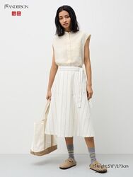 Спідниця з суміші льону Uniqlo 