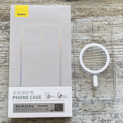 Прозрачный чехол Baseus Crystal Magnetic Magsafe iPhone 12 Pro, Max, стекло