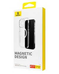 Чехол Baseus Crystal Magnetic Magsafe iPhone 15 Pro Max Plus  стекло