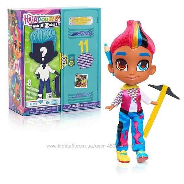 Кукла Just Play Hairdudeables Series 3, Hairdorables Surprise Collectible 