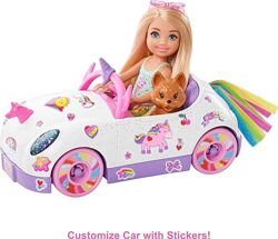 Лялька Барбі Челсі та автомобіль в стилі Єдинорога  