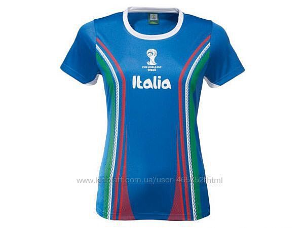 Женская спортивная футболка с бирочкой Lidl Fifa Brazil Италия 2014 