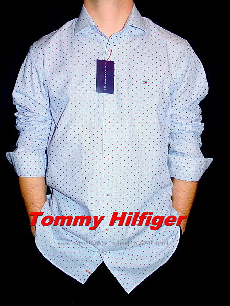 TOMMY HILFIGER Шикарная брендовая рубашка - высокий рост - XXL - XL 
