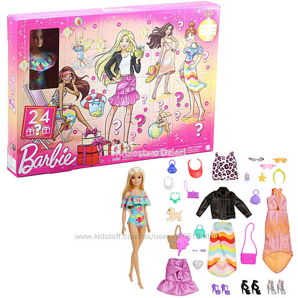 Адвент-календарь Барби Стиль и Шик Barbie Advent Calendar GXD64