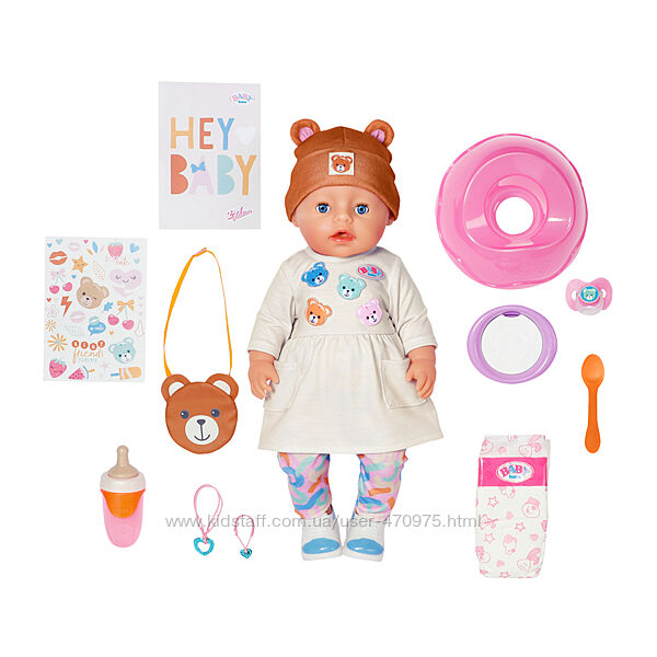 Лялька BABY BORN ЕММА-ТЕДДІ Бебі Борн 43 cm, з аксесуарами 836651