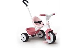 Дитячий триколісний велосипед Smoby 2-в-1 Бі Муві з ручкою, рожевий 740332