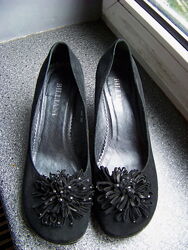 Замшевые натуральные туфли на шпильке billiani 39р стелька 25.3 см