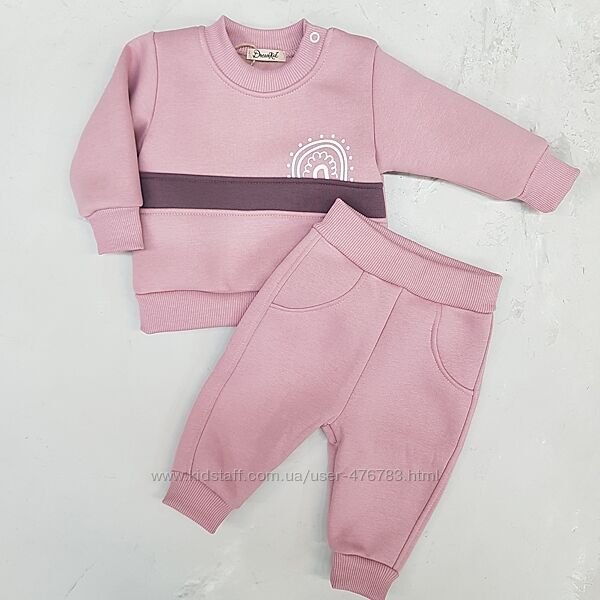 Теплий костюм на флісі для дівчаток