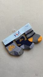 Комплект дитячих махрових шкарпеток на 3-6 міс